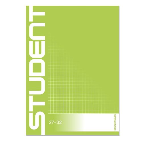 Füzet kockás ICO Student A/5 32 lapos 27-32