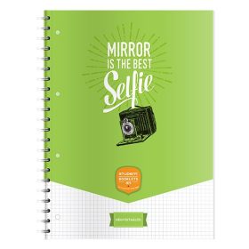 Spirálfüzet kockás ICO Student Art A/4 70 lapos