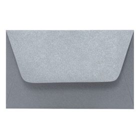   Névjegyboríték színes KASKAD enyvezett 70x105 mm 52 ezüst metál 120 g 25 darabos