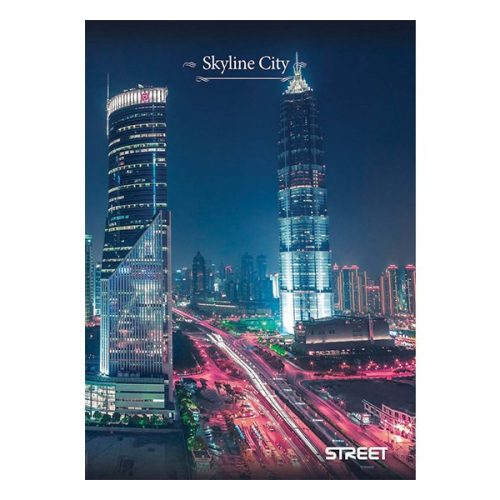 Füzet kockás STREET A/4 54 lapos Skyline