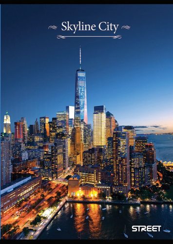 Füzet vonalas STREET A/4 52 lapos Skyline