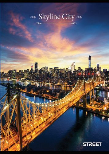 Füzet vonalas STREET A/4 52 lapos Skyline
