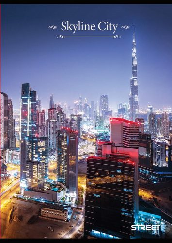 Füzet vonalas STREET A/4 52 lapos Skyline