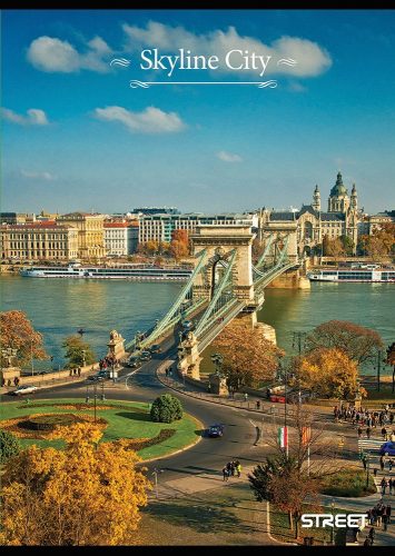 Füzet vonalas STREET A/4 52 lapos Skyline