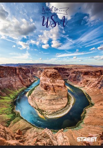 Füzet vonalas STREET A/4 54 lapos Travel