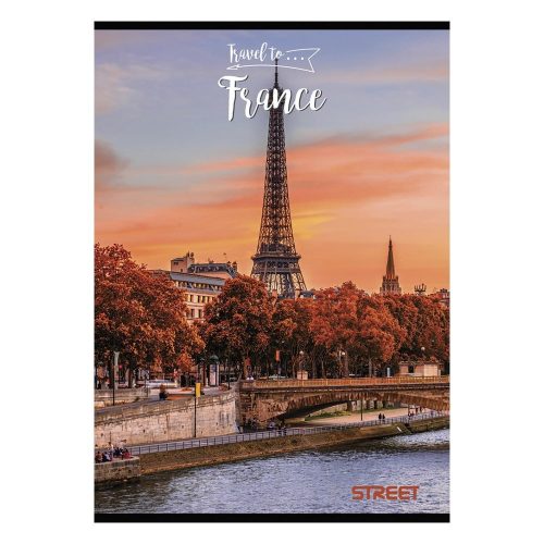 Füzet vonalas STREET A/4 54 lapos Travel