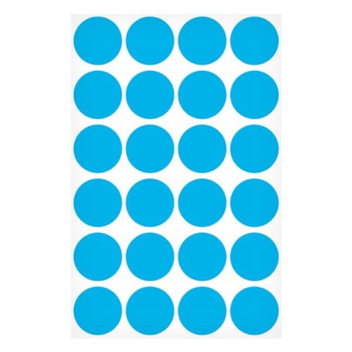 Etikett AVERY 3005 jelölőpont 18mm kék 96 darabos