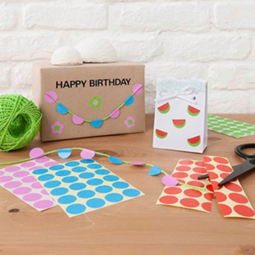 Etikett AVERY 3005 jelölőpont 18mm kék 96 darabos