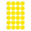 Etikett AVERY 3007 jelölőpont 18mm sárga 96 darabos