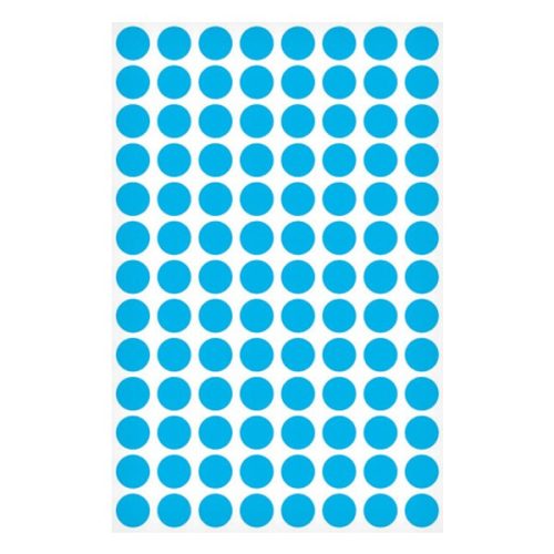 Etikett AVERY 3011 jelölőpont 8mm kék 416 darabos