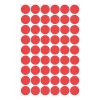 Etikett AVERY 3141 jelölőpont 12mm piros 270 darabos