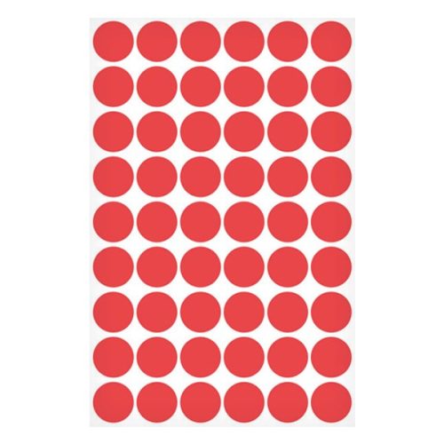 Etikett AVERY 3141 jelölőpont 12mm piros 270 darabos