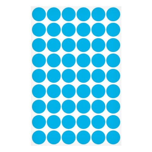 Etikett AVERY 3142 jelölőpont 12mm kék 270 darabos