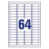 Etikett AVERY L6021REV-25 6021 45,7x16,9mm függőmappa címke 1600 címke/doboz 25 ív/doboz