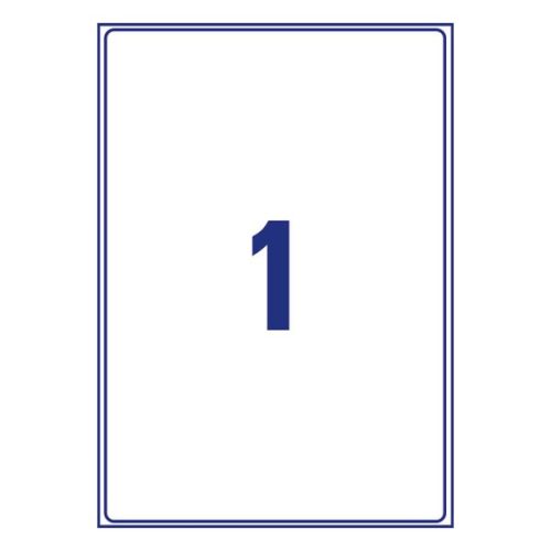 Etikett AVERY L7167-100 199,6x289,1 mm fehér univerzális 100 ív/doboz