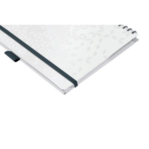 Spirálfüzet kockás LEITZ Wow Active A/4 80 lapos fehér