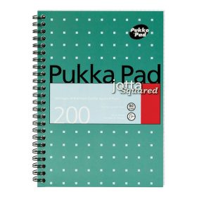   Spirálfüzet kockás PUKKA PAD A/4 200 lapos Metallic türkiz