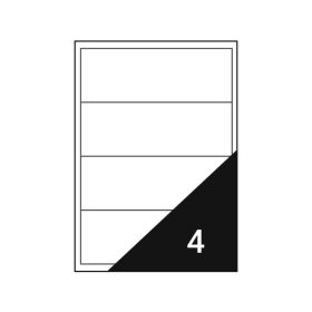   Etikett FORTUNA 192x61mm univerzális iratrendezőre 400 címke/doboz 100 ív/doboz