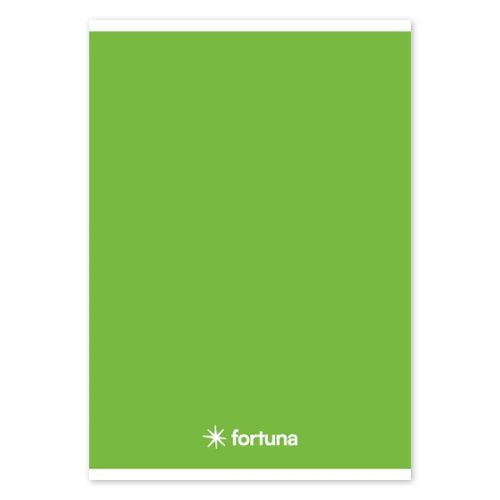 Füzet vonalas FORTUNA Monocolor A/5 32 lapos 21-32 4-8.osztályos zöld