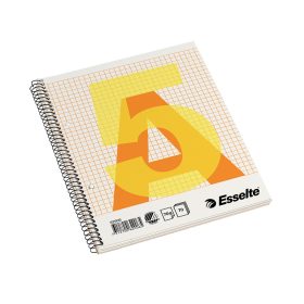   Spirálfüzet kockás ESSELTE A/5 70 lapos perforált lyukasztott