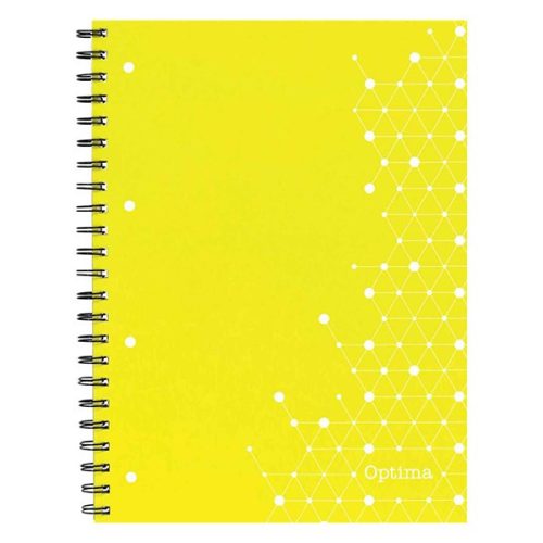 Spirálfüzet kockás OPTIMA A/5 70 lapos perforált lyukasztott