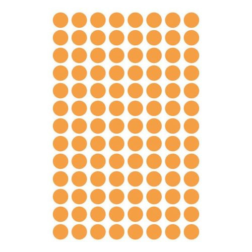 Etikett AVERY 3178 öntapadó jelölőpont neon sárga 8mm 416 jelölőpont/csomag