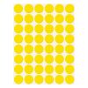 Etikett AVERY 3377 öntapadó jelölőpont sárga 18mm 1056 jelölőpont/csomag