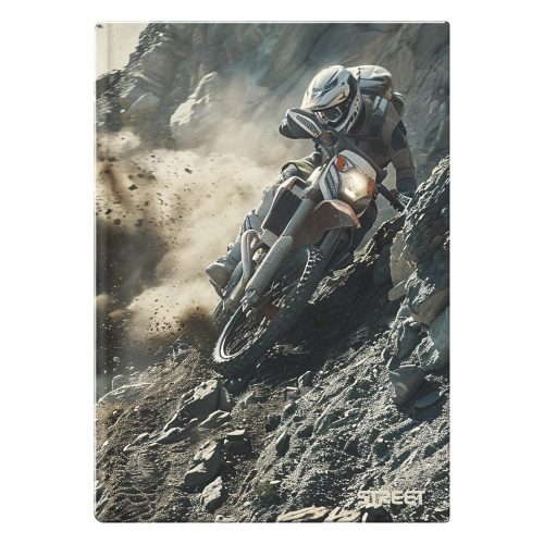 Beírókönyv vonalas STREET A/4 96 lapos S-Line keményfedelű vegyes mintákkal