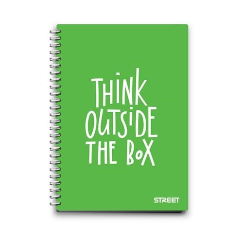 Spirálfüzet kockás STREET A/4 70 lapos PP Neon