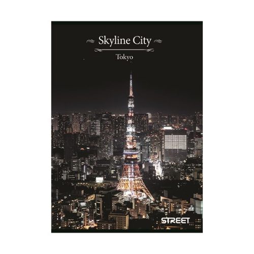 Füzet vonalas STREET A/5 54 lapos Skyline