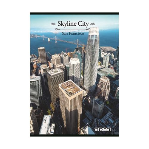 Füzet vonalas STREET A/5 54 lapos Skyline
