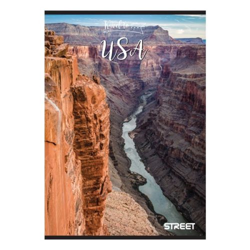 Füzet vonalas STREET A/5 54 lapos Travel To