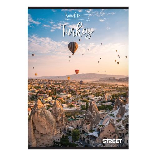 Füzet vonalas STREET A/5 54 lapos Travel To