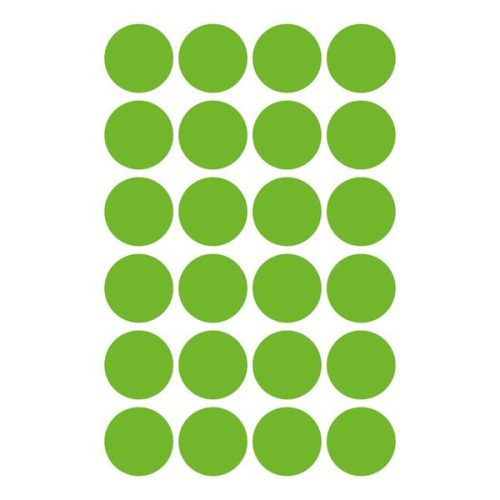 Etikett AVERY 3597 öntapadó jelölőpont zöld 18mm 96 jelölőpont/csomag