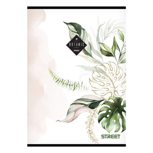 Füzet kockás STREET A/4 54 lapos Botanic