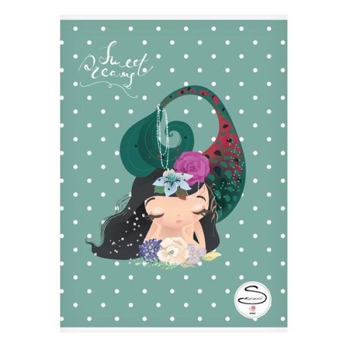 Füzet kockás STREET A/5 54 lapos Mermaid