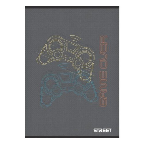 Füzet kockás STREET A/4 54 lapos Gaming