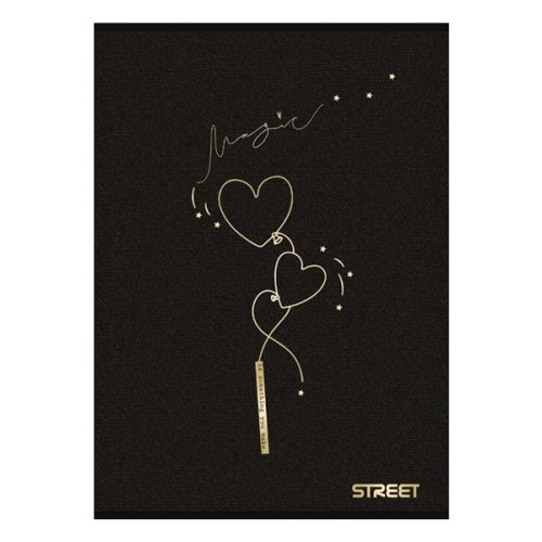Füzet vonalas STREET A/5 54 lapos Black&Gold