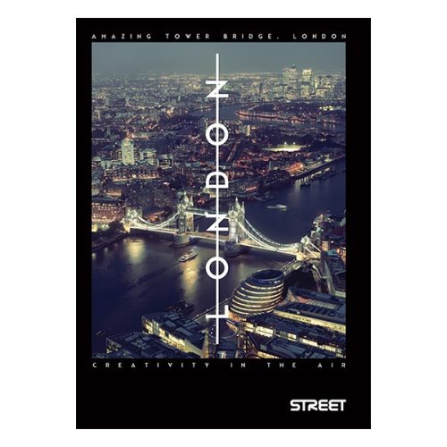 Füzet vonalas STREET A/5 50 lapos Bridges