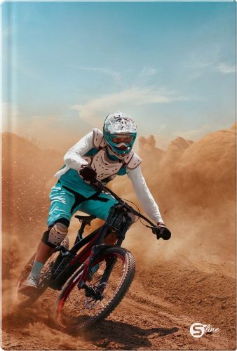 Beírókönyv vonalas STREET A/5 96 lapos S-Line keményfedelű vegyes mintákkal