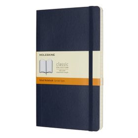   Notesz vonalas MOLESKINE QP616B20 "L" puhafedeles zafirkék