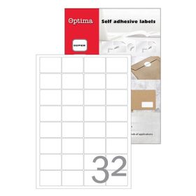   Etikett OPTIMA 32124 47,5x35mm 3200 címke/doboz 100 ív/doboz