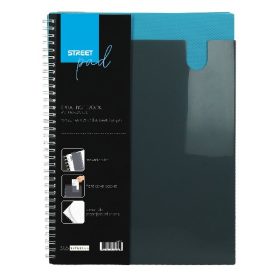 Spirálfüzet kockás STREET Pad A/4 80 lapos kék
