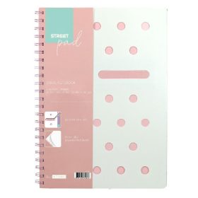   Spirálfüzet kockás STREET Pad A/5 100 lapos pasztell rózsaszín
