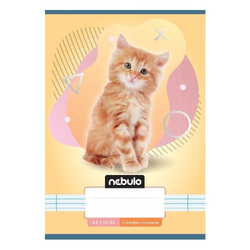 Füzet vonalas NEBULO A/5 32 lapos 14-32 1.osztályos Állatok 16 darabos