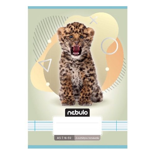 Füzet vonalas NEBULO A/5 32 lapos 16-32 2.osztályos Állatok 16 darabos
