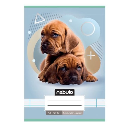 Füzet vonalas NEBULO A/5 32 lapos 12-32 3.osztályos Állatok 16 darabos