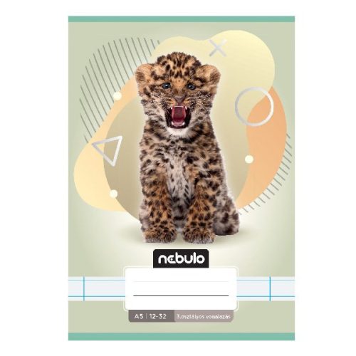 Füzet vonalas NEBULO A/5 32 lapos 12-32 3.osztályos Állatok 16 darabos