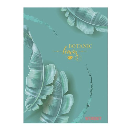 Füzet vonalas STREET A/4 54 lapos Botanic margóval