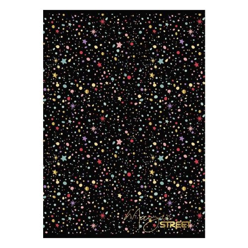 Füzet vonalas STREET A/4 54 lapos Black&Gold margóval